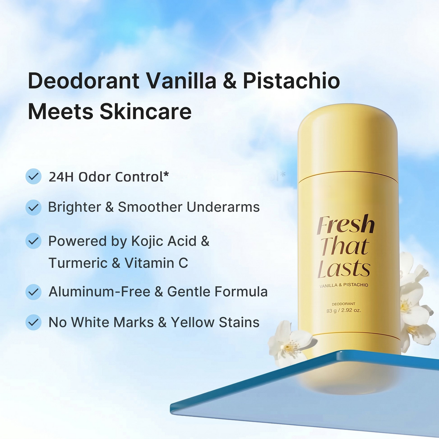 Vanilla Pistachio Aluminum Free Deodorant