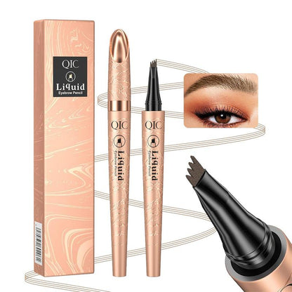 Long Lasting Waterproof Micro Fork Brow Pen Eyebrow Pencil