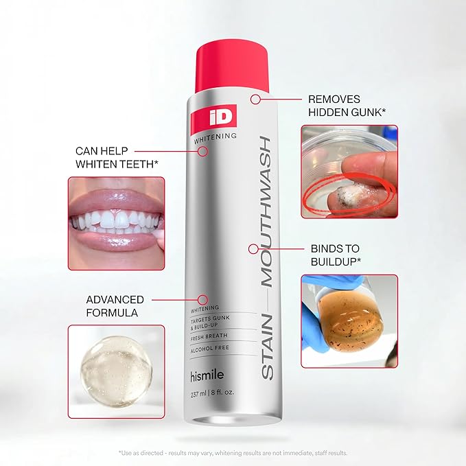 HiSmile ID Stain Whitening Mouthwash