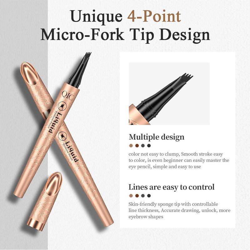Long Lasting Waterproof Micro Fork Brow Pen Eyebrow Pencil