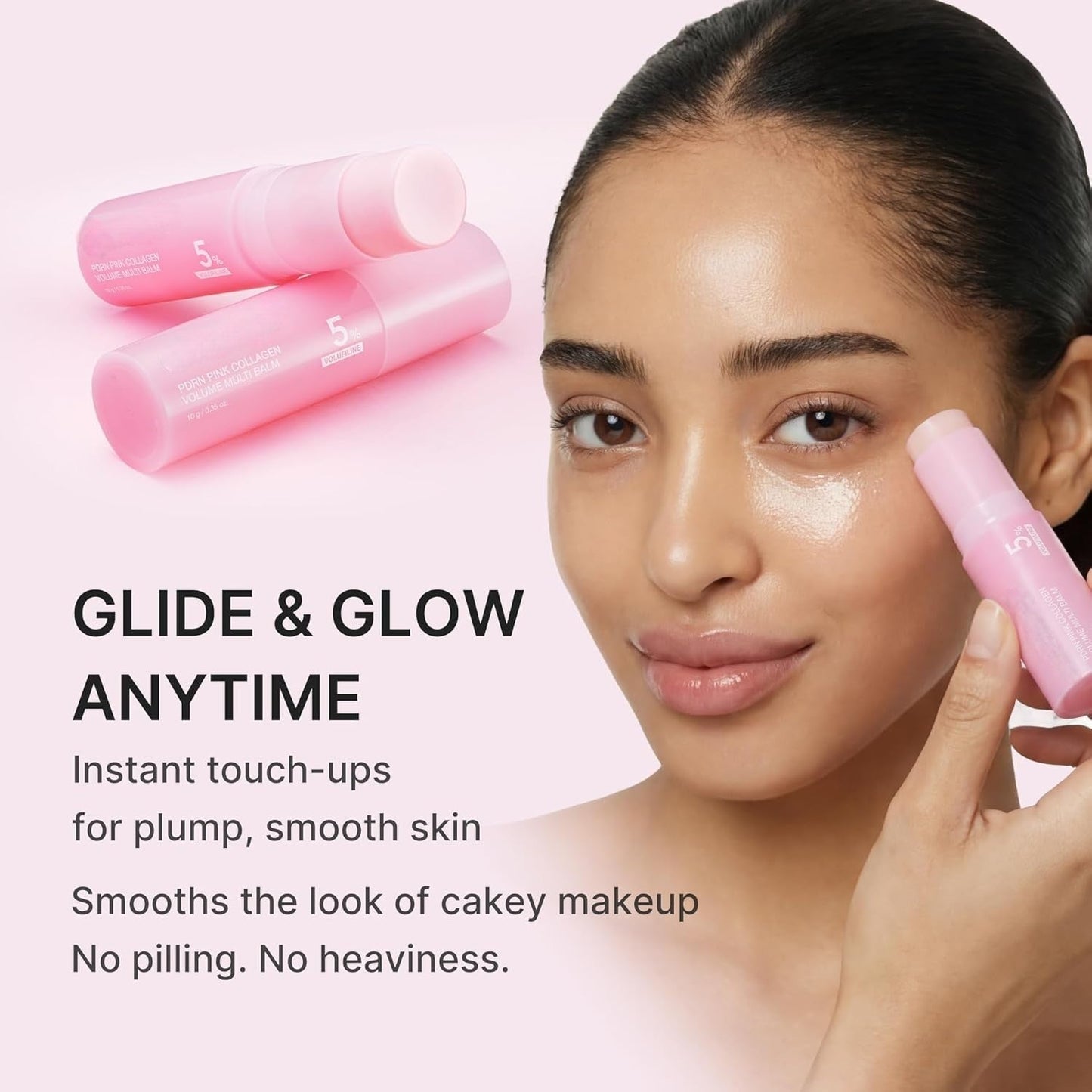 PDRN Pink Collagen Volume Multi Balm Stick for Plumping and Glow