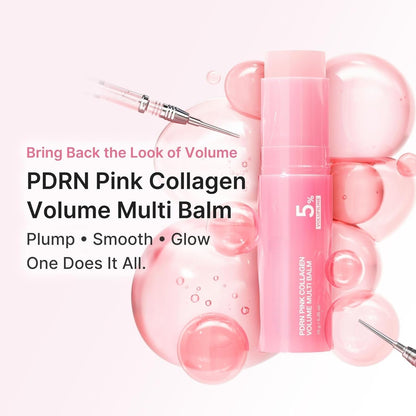 PDRN Pink Collagen Volume Multi Balm Stick for Plumping and Glow