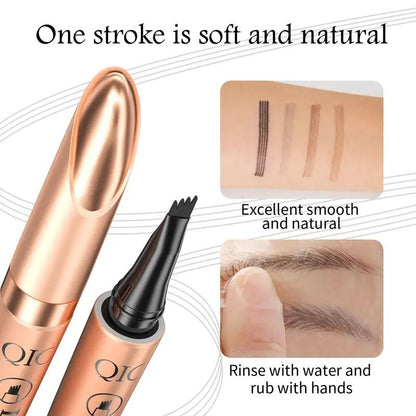 Long Lasting Waterproof Micro Fork Brow Pen Eyebrow Pencil